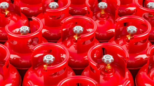Red-lp-gas-cylinders